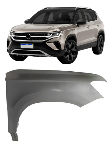 Paralama Para Volkswagen Taos 2021 A 2023 Novo Direito - Passageiro