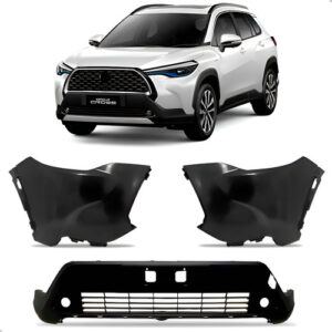 Parachoque Dianteiro Corolla Cross 2021 A 24 C/ Spoiler Novo Preto