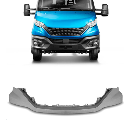 Spoiler Para Iveco 2020 A 2023 Parachoque Dianteiro 1a Linha Cinza