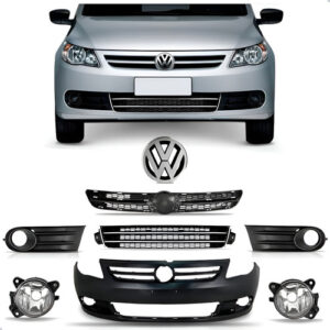 Parachoque Gol Voyage Saveiro G5 Grades 1a Linha  Preto