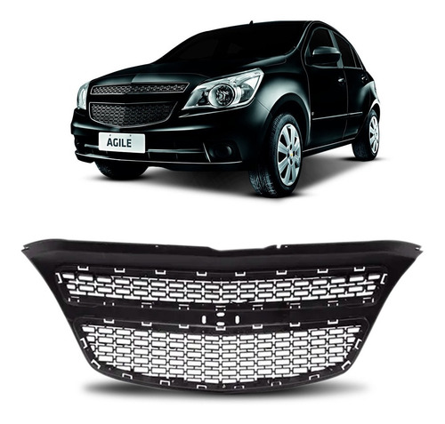 Grade Radiador Agile 2009 2010 2011 2012 2013 Mega Desconto Preto Ambos Os Lados