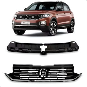 Grade T-cross 2019 A 2022 Completa C/ Friso S/ Embl 1a Linha Preto