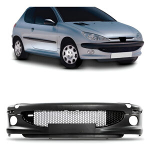 Parachoque Dianteiro Para Peugeo 206 2004 A 12 1a Linha Novo Preto