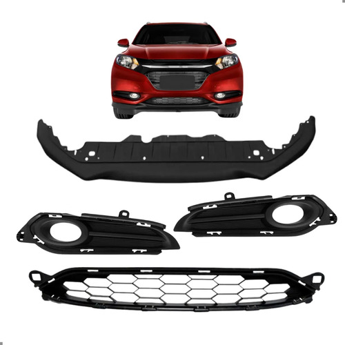 Kit Grades E Spoiler Para Hrv 2015 2016 2017 2018 Para Pintar