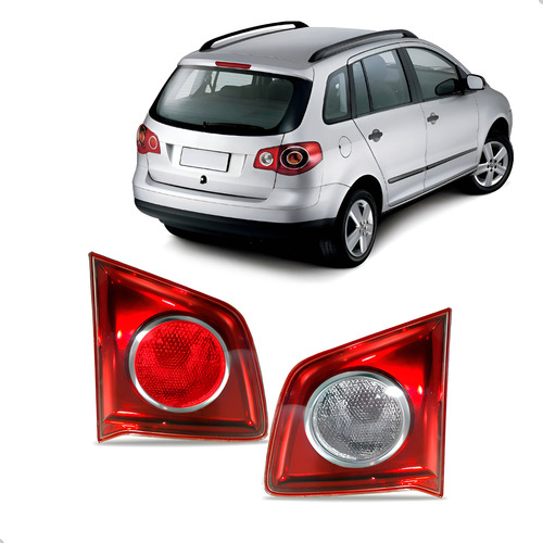 Par Lanterna Traseira Spacefox 2006 A 2010 Tampa Re Cristal/vermelha
