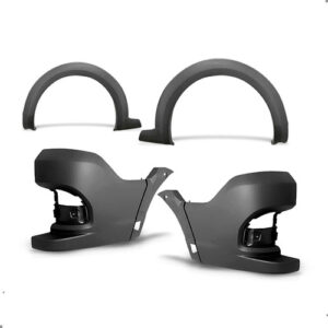 Kit 4 Molduras Vão Roda Strada 2014 A 2019 Polainas Traseira Preto