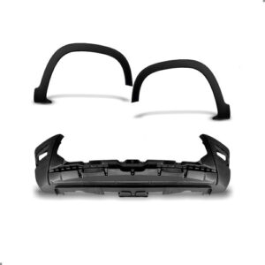 Kit Parachoque Dianteiro E Molduras Para Toro 2022 A 2025 Preto