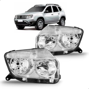 Par Farol Cromado Duster 2010 2011 2012 2013 2015