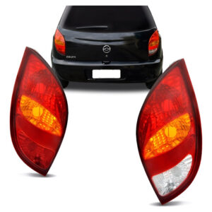 Par Lanterna Traseira Celta Tricolor 1999 00 01 02 03 2005 Esquerdo E Direito