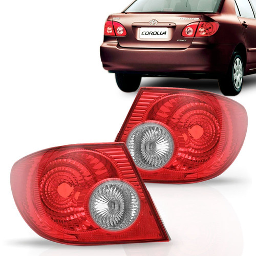 Lanterna Traseira Canto Corolla 03 04 05 06 2007 Ré Cristal Direito