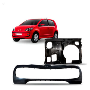 Kit Envolvente E Painel Mini Frente Volks Up 14 A 2017 C/ Ar Preto