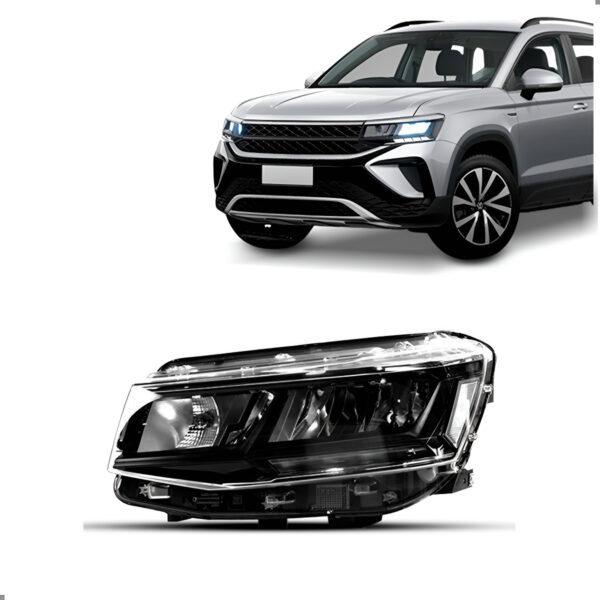 Farol Para Taos Comfortline 2021 A 2024 Com Motor Led Drl Lado Esquerdo