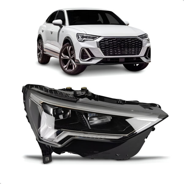 Farol Para Audi Q3 2020 2021 2022 2023 Lado Direito