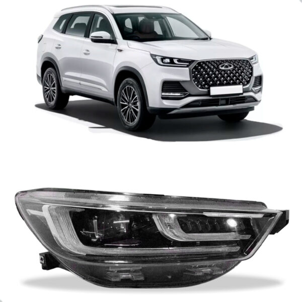 Farol Tiggo 8 Pro 2023 A 2024 Elétrico Led C/ Reator 14p Lado Direito