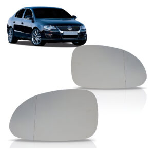 Lente Retrovisor Passat 2004 05 06 07 08 09 2010 Com Base Lado Esquerdo