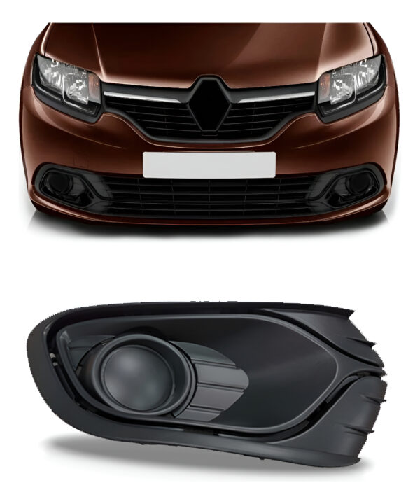 Moldura Farol Milha Logan 2014 2015 2016 2017 2018 Sem Furo Lado Direito