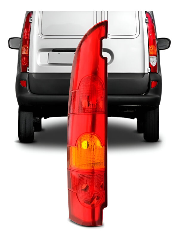 Lanterna Traseira Kangoo Furgao 2003 A 2012 Bicolor Ré Verm Lado Esquerdo