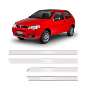 Jogo Friso Lateral Para FIAT-PALIO 2p Fino Cromado