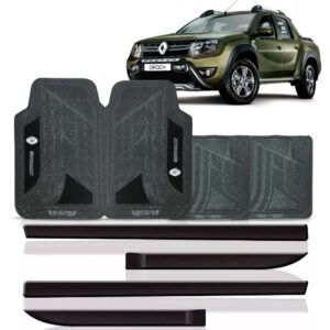 Borrachão Lateral Oroch 2015/2018 + Jogo Tapete Preto