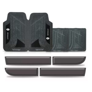 Borrachão Lateral Duster 12/2018 Cinza + Jogo Tapete Preto