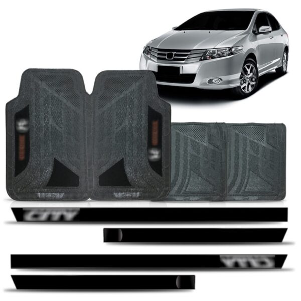 Friso Lateral Para Honda City 4p + Jogo Tapete