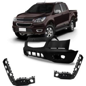 Parachoque Dianteiro S10 2012 A 2015 Com Guias 1a Linha Novo Preto