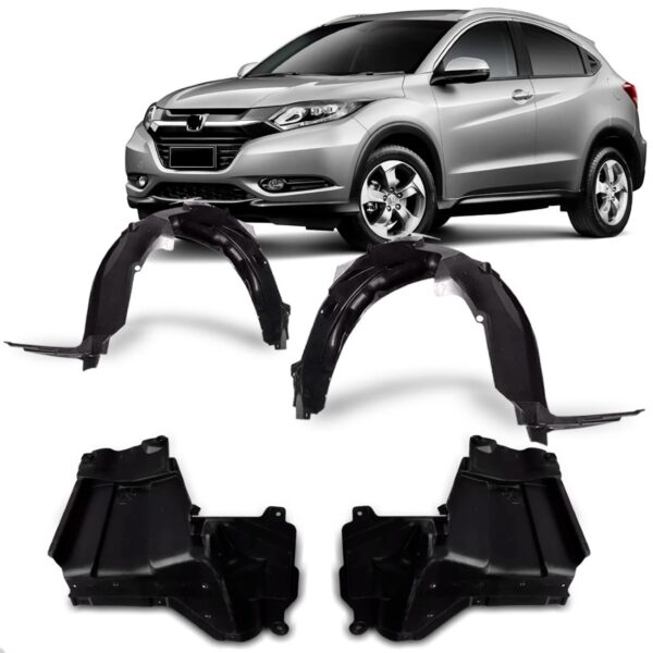 Kit Defletor C/ Par De Asa Urubu Dianteiro Hrv 2015 A 2021