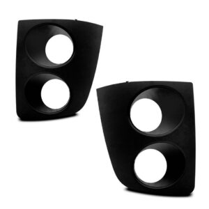 Par Moldura Milha Strada Tela Com Furo Duplo 2005 A 2008 Preto Ambos Os Lados