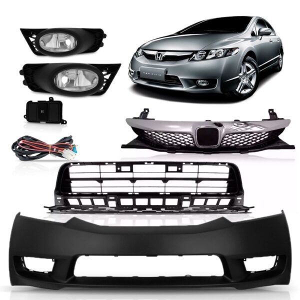 Kit Transformação Honda New Civic 2009 10 2011 Preto