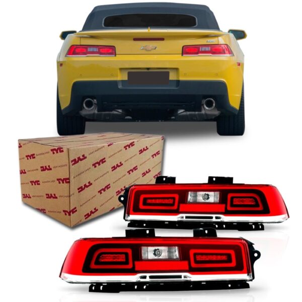 Par Lanterna Traseira Camaro 2015 2016 Vermelho