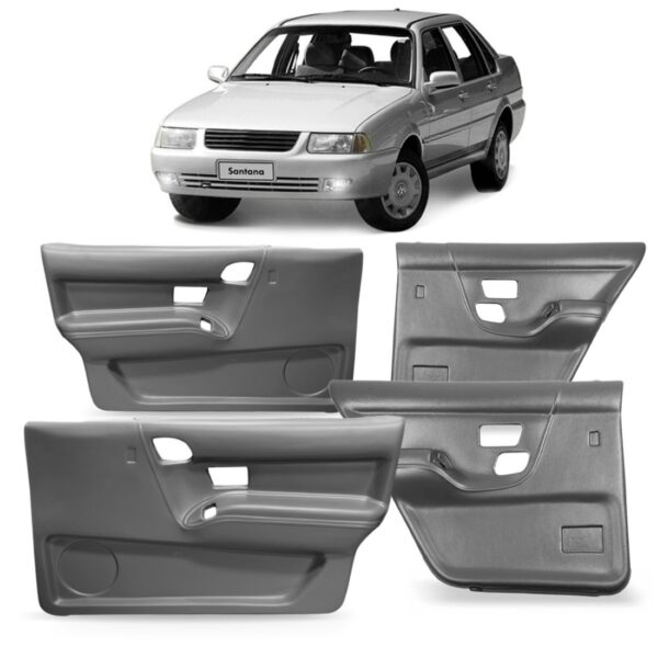 Par Forro Porta Dianteiro 4p Cinza Santana Versailles 91/98 Cinza