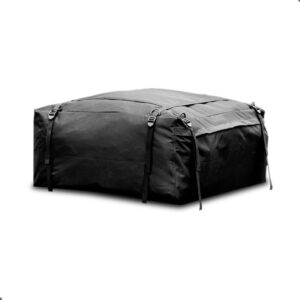 Kit Travessa Teto Jeep Compass + Maleiro Dobravel 380 Litros Preto