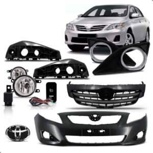 Parachoque Dianteiro Corolla 2009 2010 2011 1a Linha  Preto
