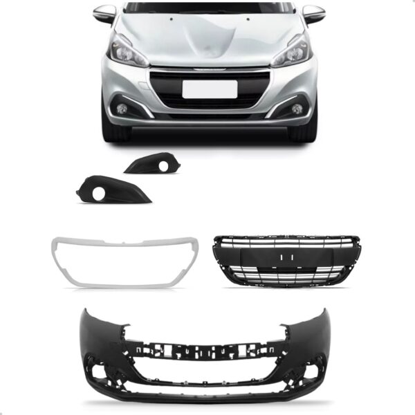 Kit Envolvente Para Peugeot 208 2017 2018 2019 2020 Preto