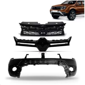 Kit Envolvente Para Duster 2016 17 18 2019 2020 Com Grade Preto