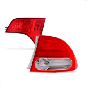 Kit Sinaleira Para Honda Civic 2007 A 2011 Canto E Tampa Vermelho