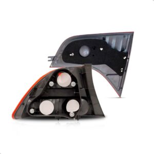 Kit Sinaleira Para Honda Civic 2007 A 2011 Canto E Tampa Vermelho