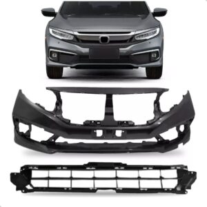 Envolvente Civic 2020 2021 Com Grade Inferior 1a Linha  Preto