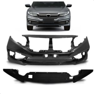 Kit Parachoque Honda Civic 2020 2021 Defletor Saia Spoiler Preto