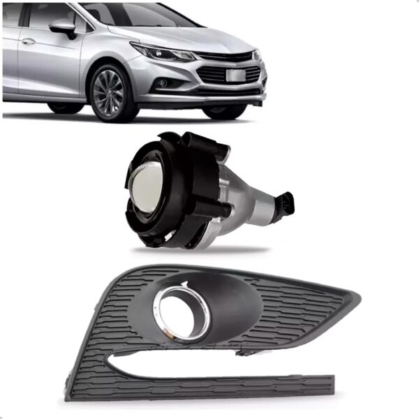 Farol Milha Cruze 2017 2018 2019 Com Moldura Lado Direito Preto Direito