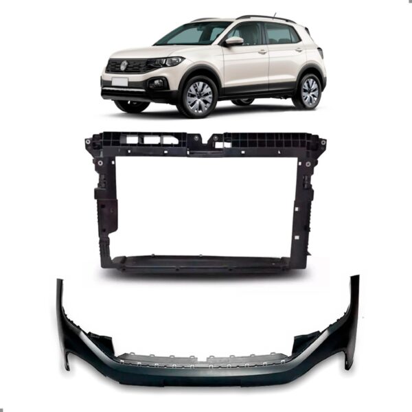 Kit Envolvente E Painel Para Tcross 2019 A 2024 S/furo Preto