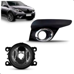 Farol Milha Moldura Aro Cromado Para Sandero 2020 A 2024 Ld