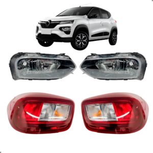 Kit Farois Inferiores E Lanternas Para Kwid 2022 A 2026 Ambos Lados