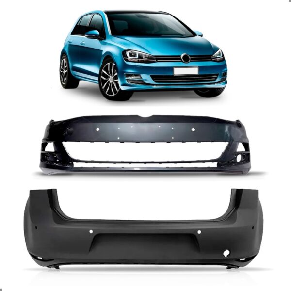 Kit Envolvente Para Golf 2014 2015 2016 2017 Com Furo Sensor Preto