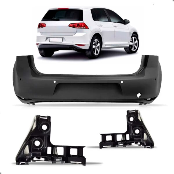 Envolvente Golf 2014 A 2017 Traseiro C/furo Sensor Com Guias