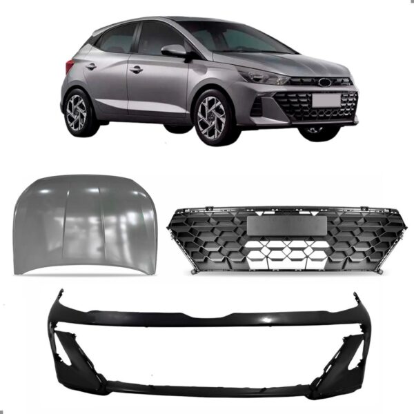 Kit Capô E Parachoque Com Grade Para Hb20 2023 2024 25 2026