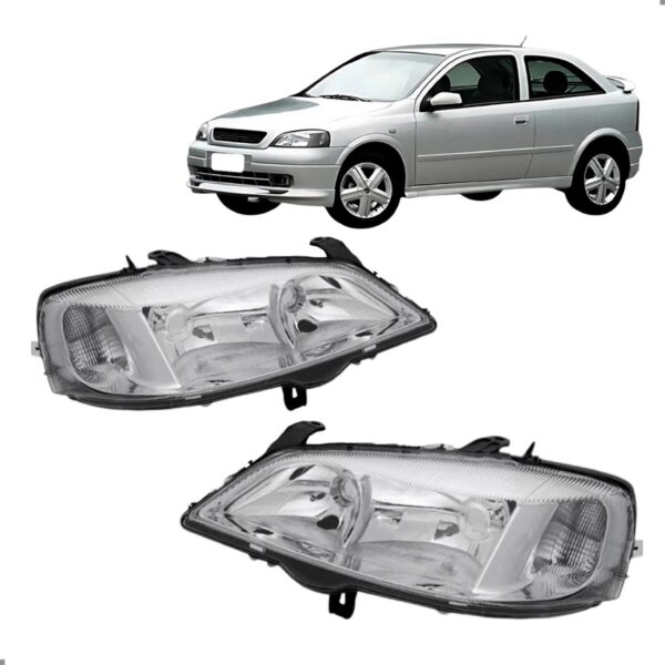 Par Farol Cromado Para Astra 1998 1999 2000 2001 2002 Ambos Lados