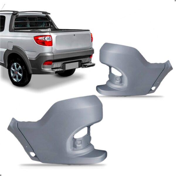 Par Ponteira Parachoque Traseiro Strada 2014 A 2019