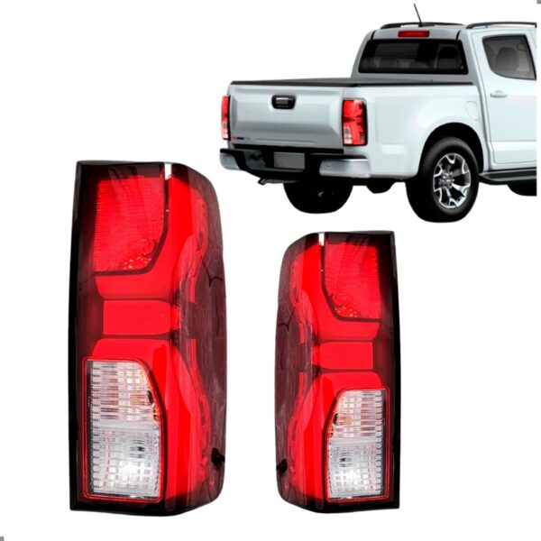 Par Lanterna Traseira Para S10 2025 2026 Com Led Ambos Lados
