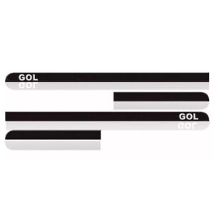 Kit Calha Chuva Gol / Voyage 2013 A 2017 4p + Friso Lateral Fumê